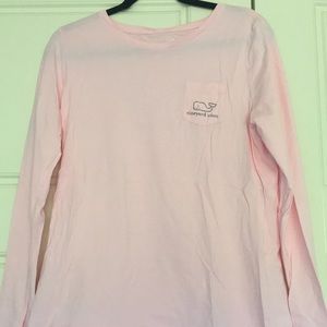 Pink Vineyard Vines Long Sleeve Shirt